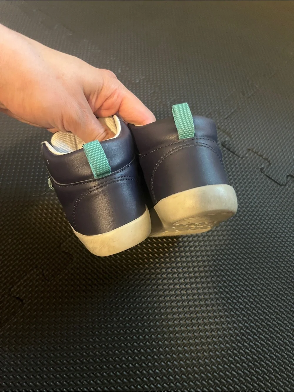 Ten Little Everyday Original High Top Sneakers Blue Sz 5.5 Toddler